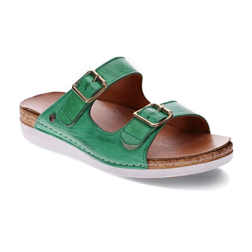 Revere Brighton Slide Sandal - Emerald - Product View - 1