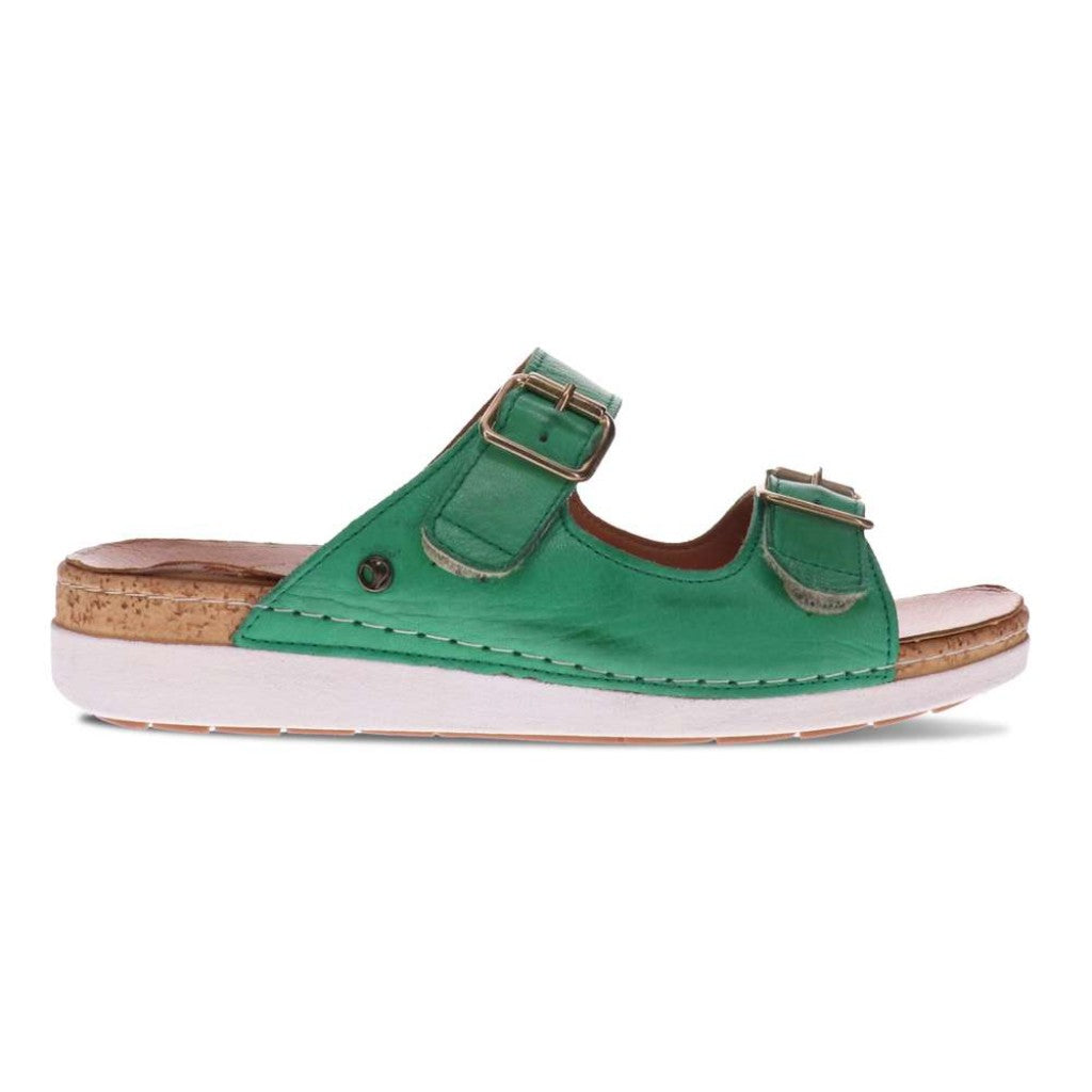 Revere Brighton Slide Sandal - Emerald - Product View - 2