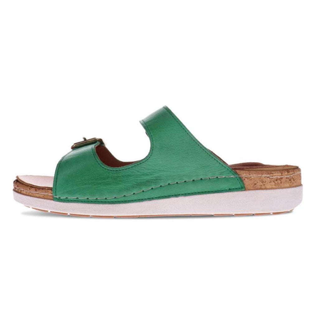 Revere Brighton Slide Sandal - Emerald - Product View - 3