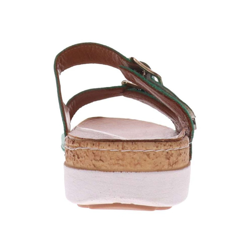 Revere Brighton Slide Sandal - Emerald - Product View - 7