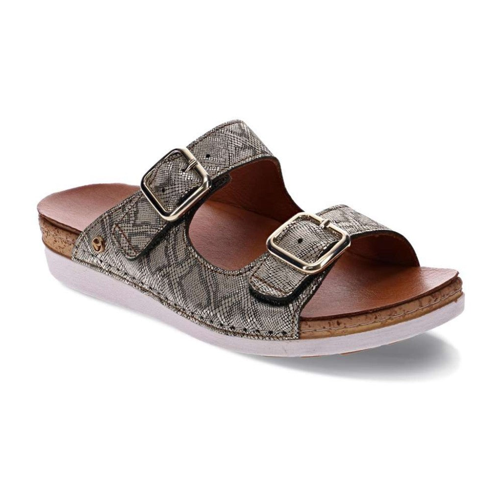 Revere Brighton Slide Sandal - Khaki Diamond - Product View - 1