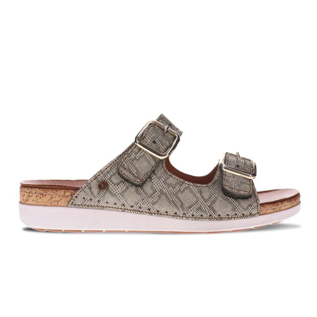 Revere Brighton Slide Sandal - Khaki Diamond - Product View - 2