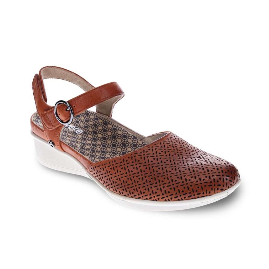 Revere Calabria Mary-Jane Supportive Women's Insole - Cognac - Product View - 1