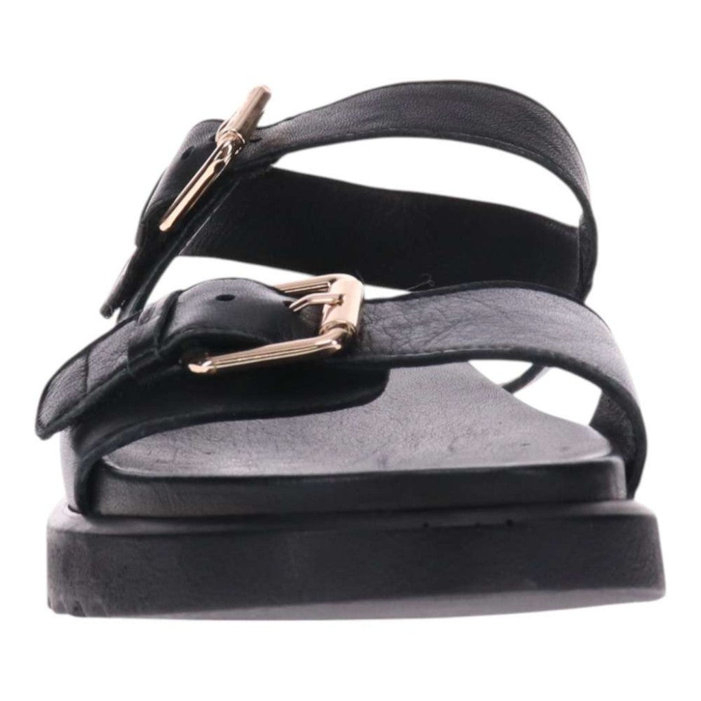 Revere Cyprus Adjustable Two-Strap Personalized Comfort Women's Sandal - Black - Product View - 5