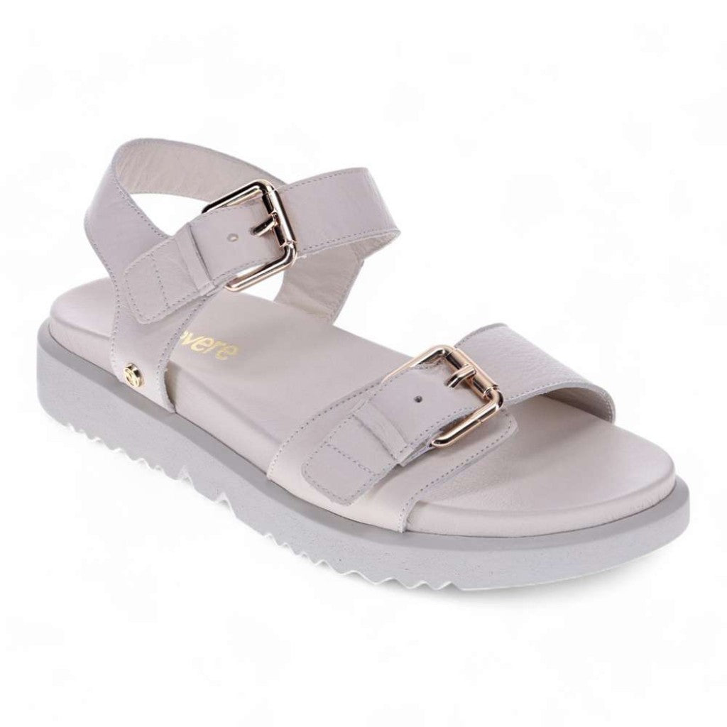 Revere Cyprus Adjustable Two-Strap Personalized Comfort Women's Sandal - Ivory - Product View - 1