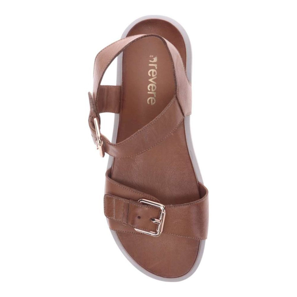 Revere Cyprus Adjustable Two-Strap Personalized Comfort Women's Sandal - Tan - Product View - 4