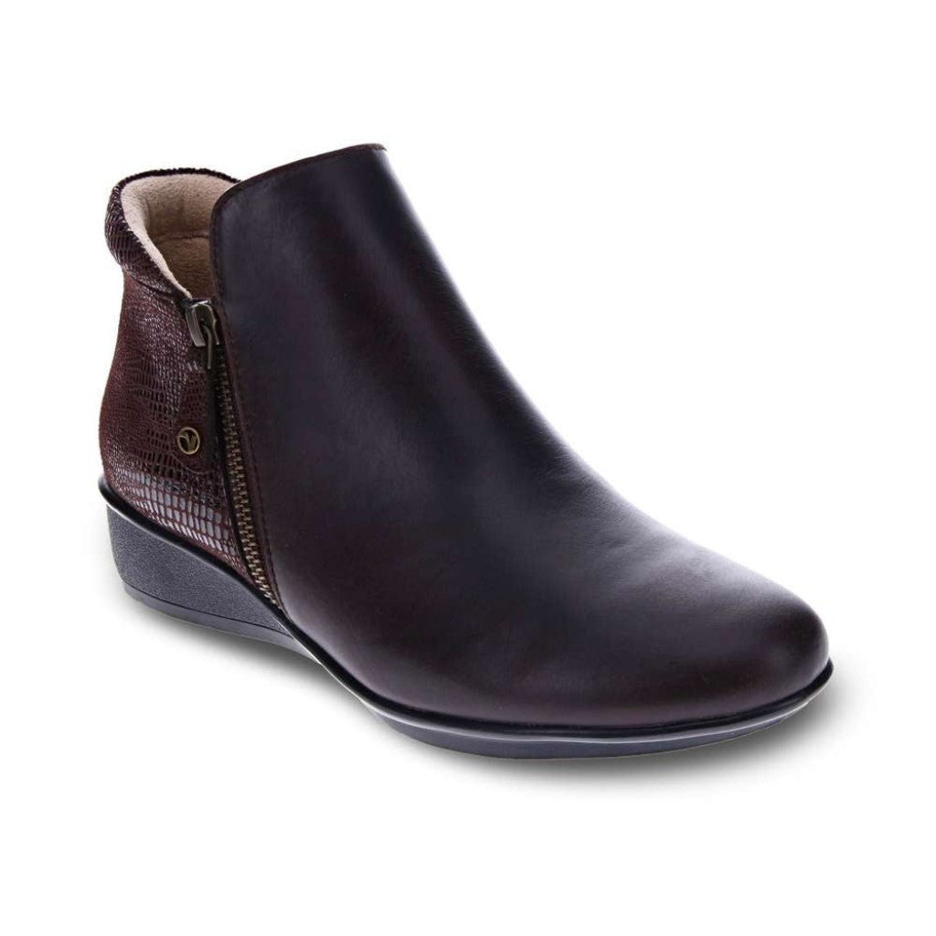 Revere Damascus Wedged Women's Boot - Espresso Lizard - Product View - 1