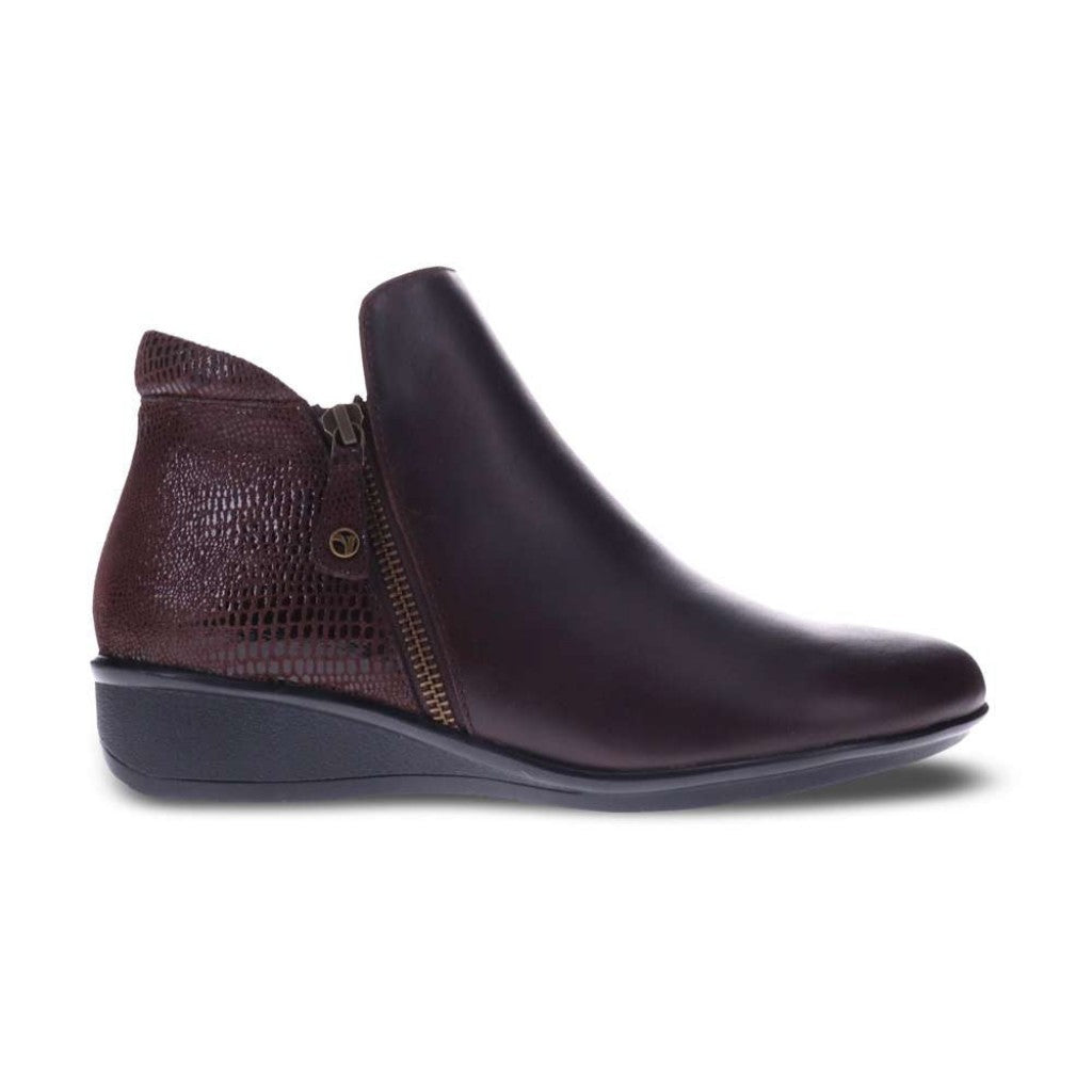 Revere Damascus Wedged Women's Boot - Espresso Lizard - Product View - 2