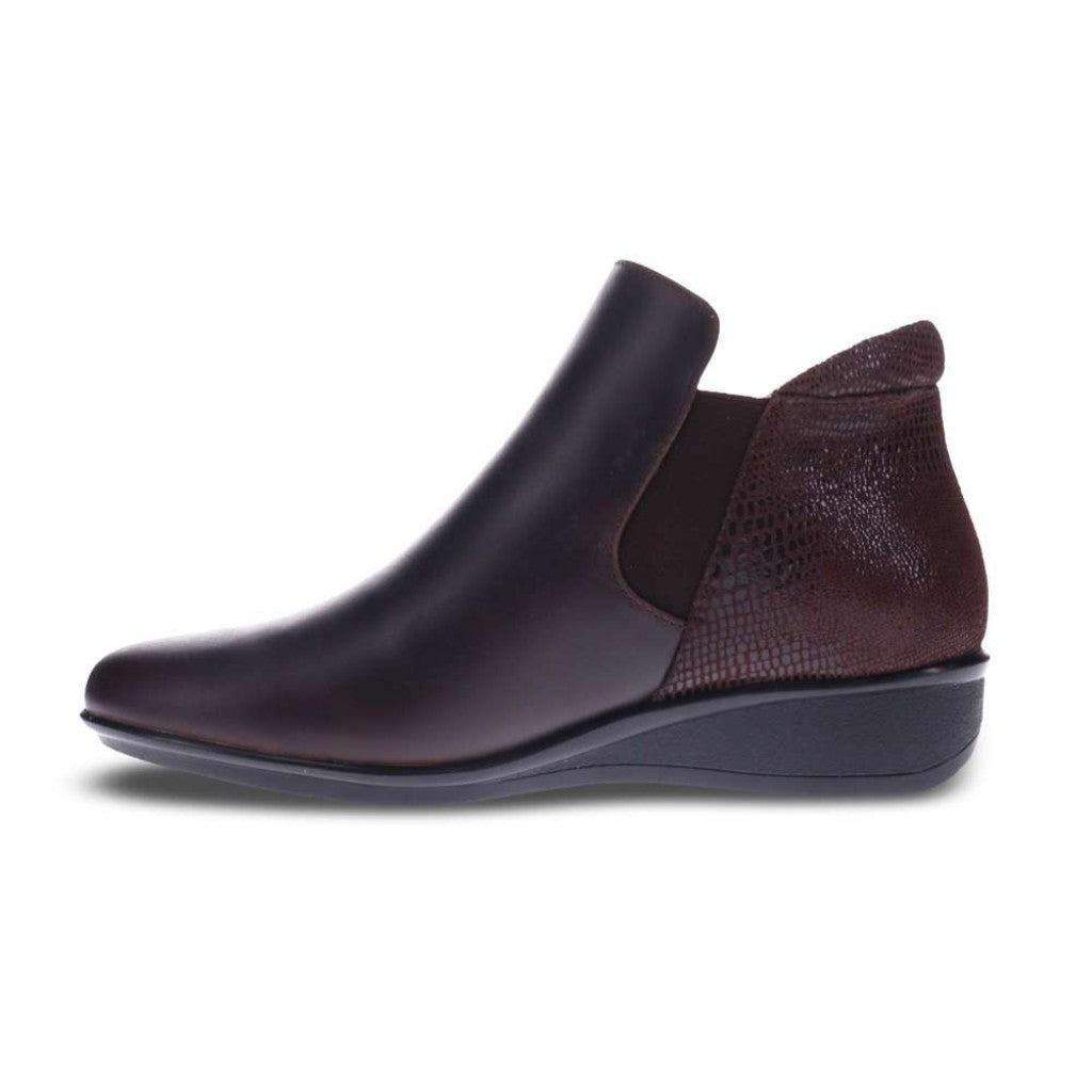 Revere Damascus Wedged Women's Boot - Espresso Lizard - Product View - 3