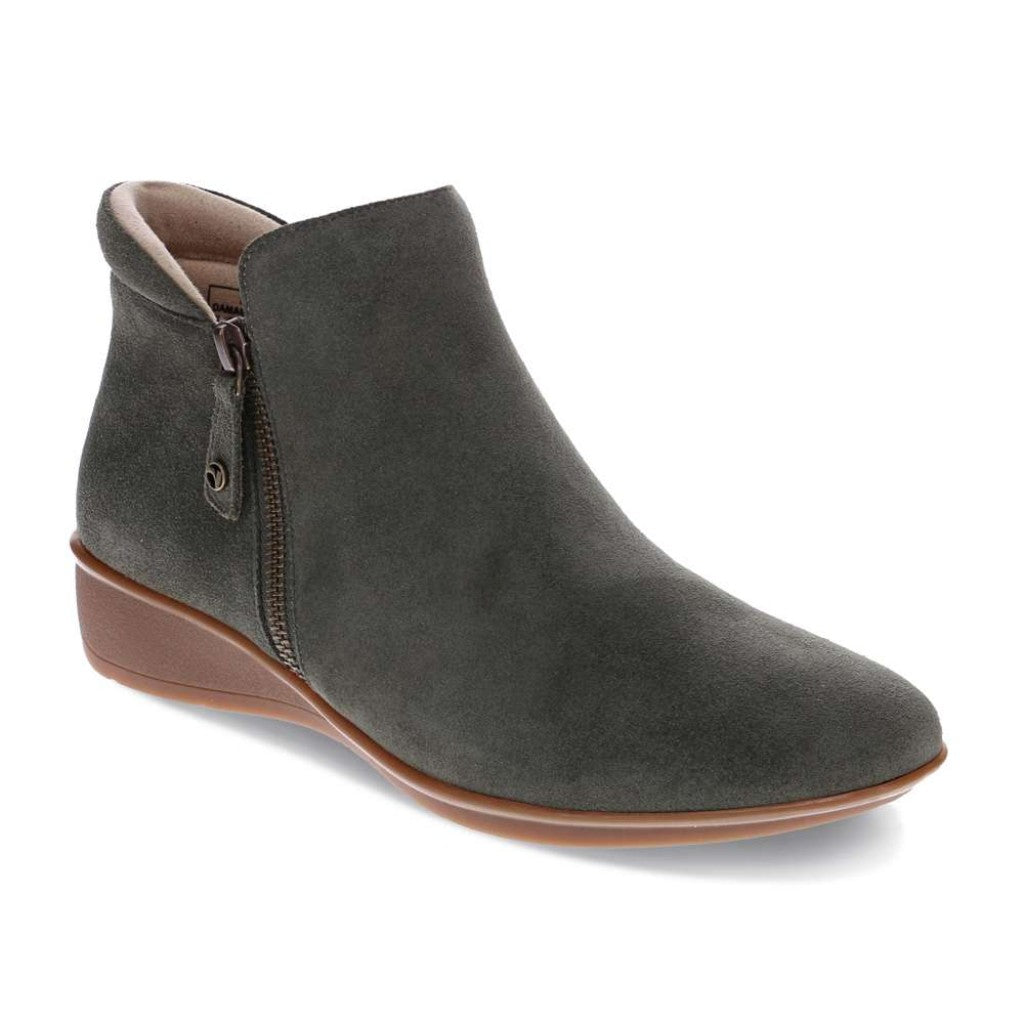 Revere Damascus Wedged Women's Boot - Moss Suede - Product View - 1