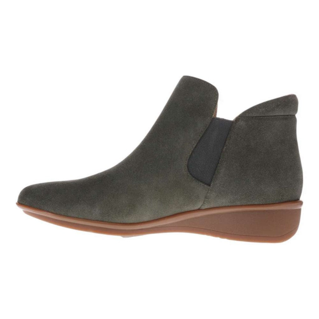 Revere Damascus Wedged Women's Boot - Moss Suede - Product View - 3