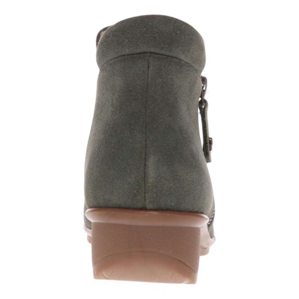 Revere Damascus Wedged Women's Boot - Moss Suede - Product View - 6