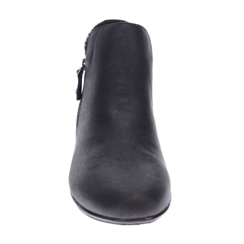Revere Damascus Wedged Women's Boot - Onyx Black Lizard - Product View - 5