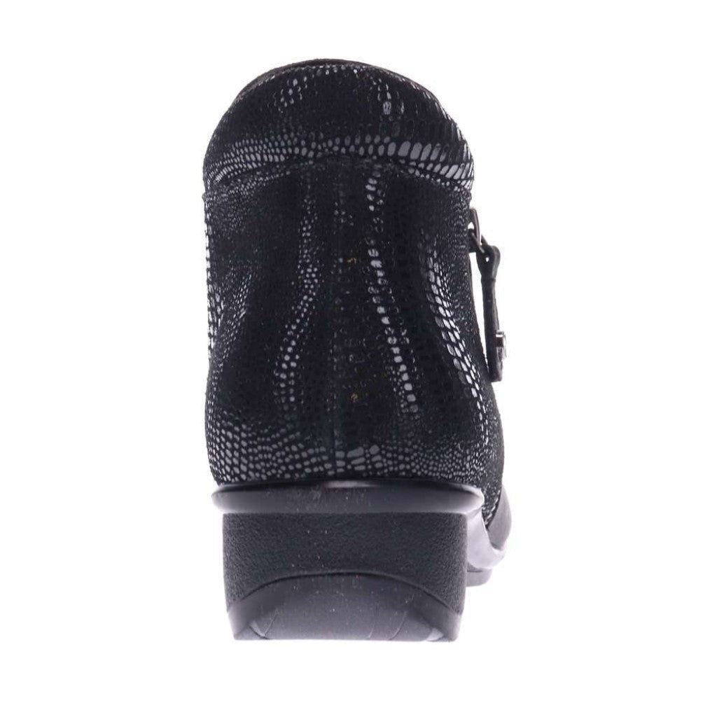 Revere Damascus Wedged Women's Boot - Onyx Black Lizard - Product View - 7