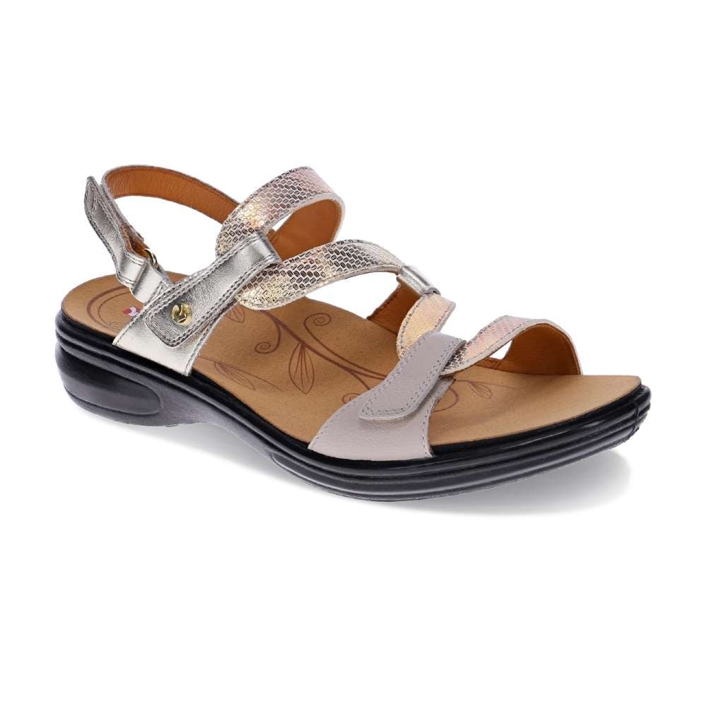 Revere Emerald Adjustable Arch-Support Women's Sandal - Mixed Metallic - Product View - 1