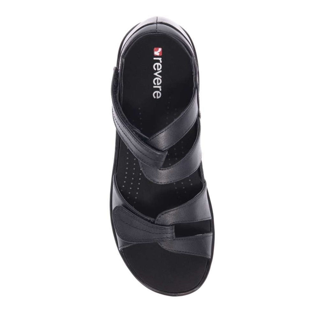 Revere Geneva Supportive Removable-Footbed Women's Sandal - Black - Product View - 4