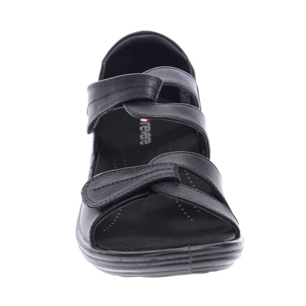 Revere Geneva Supportive Removable-Footbed Women's Sandal - Black - Product View - 5