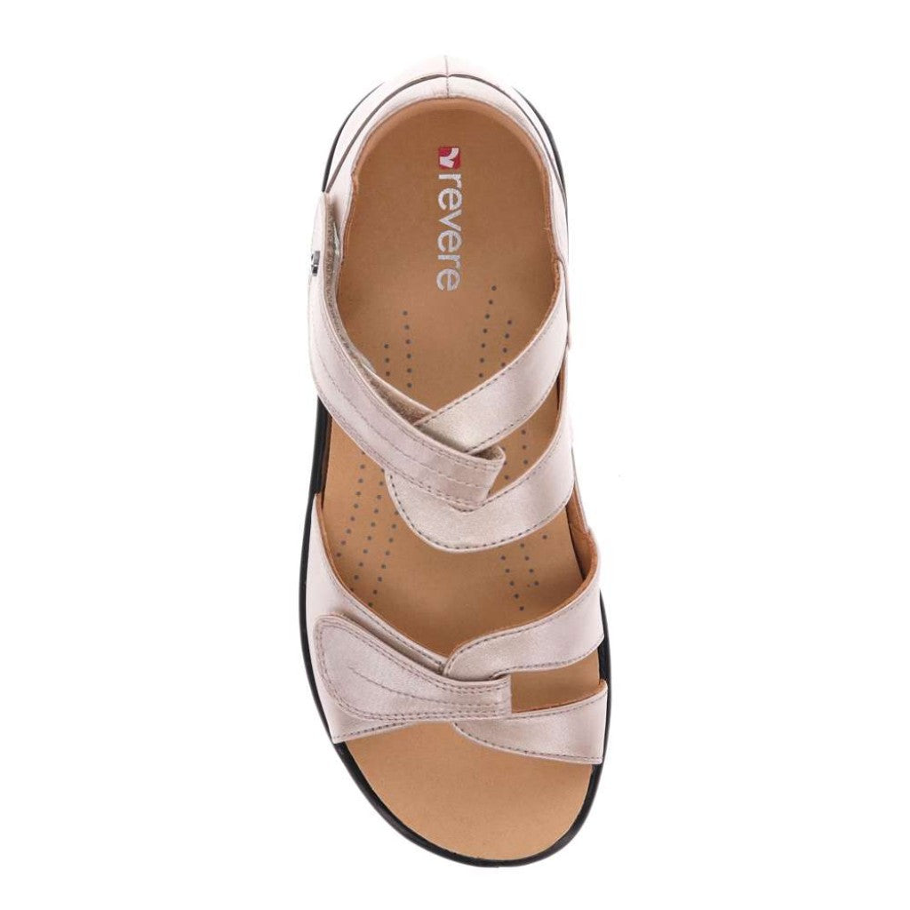 Revere Geneva Supportive Removable-Footbed Women's Sandal - Champagne - Product View - 4
