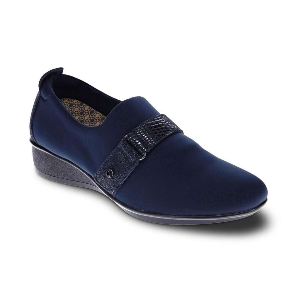 Revere Genoa Stretch Supportive Comfort Women's Loafer - Navy - Product View - 1