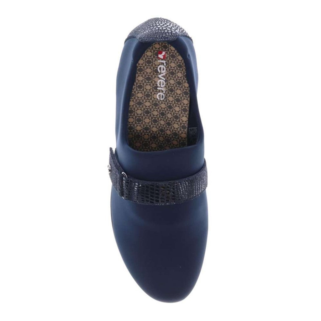 Revere Genoa Stretch Supportive Comfort Women's Loafer - Navy - Product View - 4