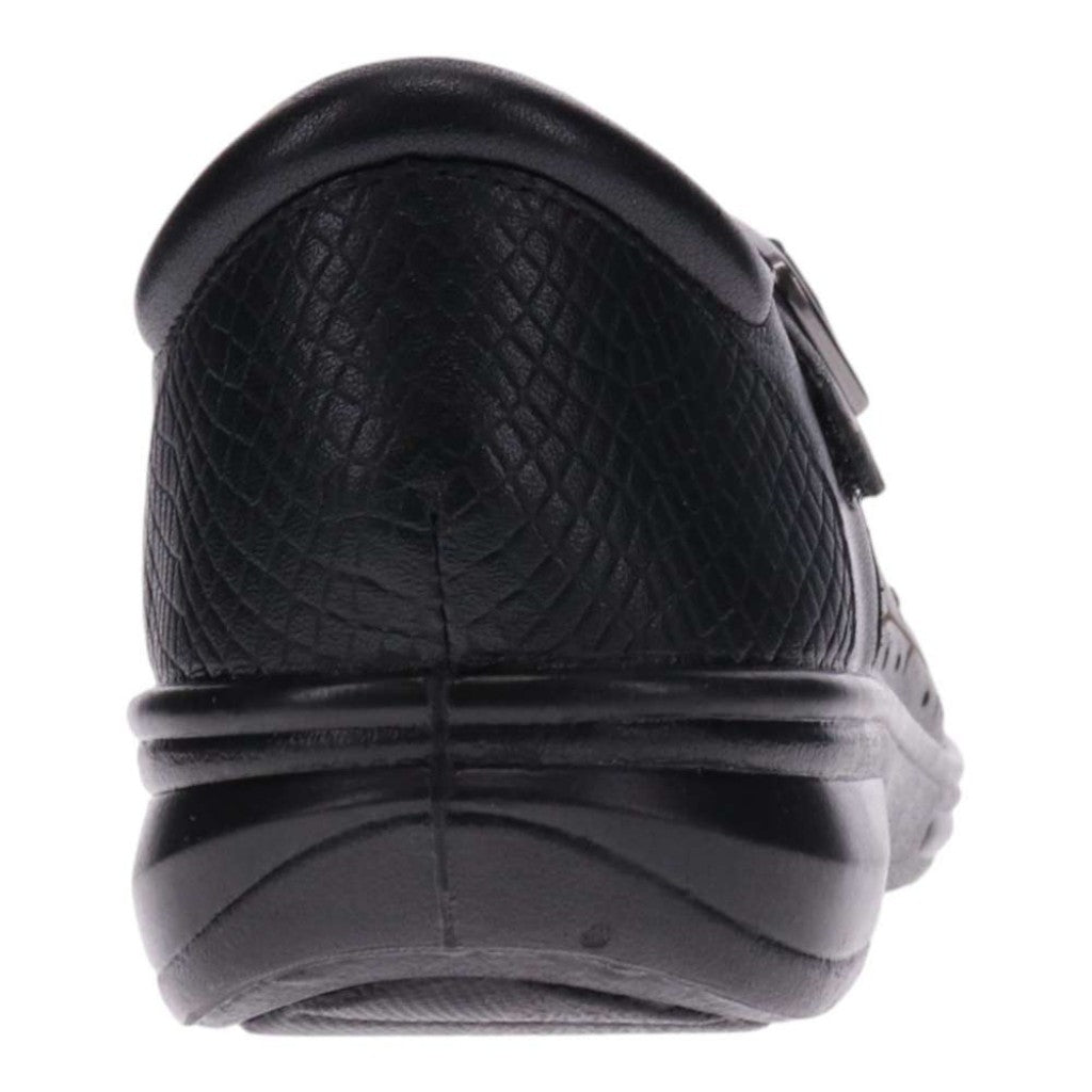 Revere Lagos Supportive Leather Sandal Women Sandal - Black French - Product View - 6
