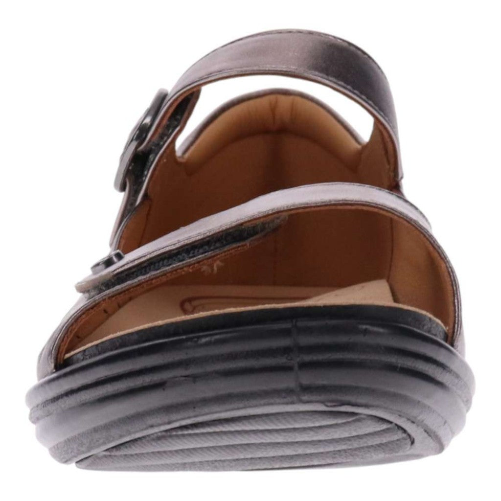 Revere Lagos Supportive Leather Sandal Women Sandal - Gunmetal - Product View - 5