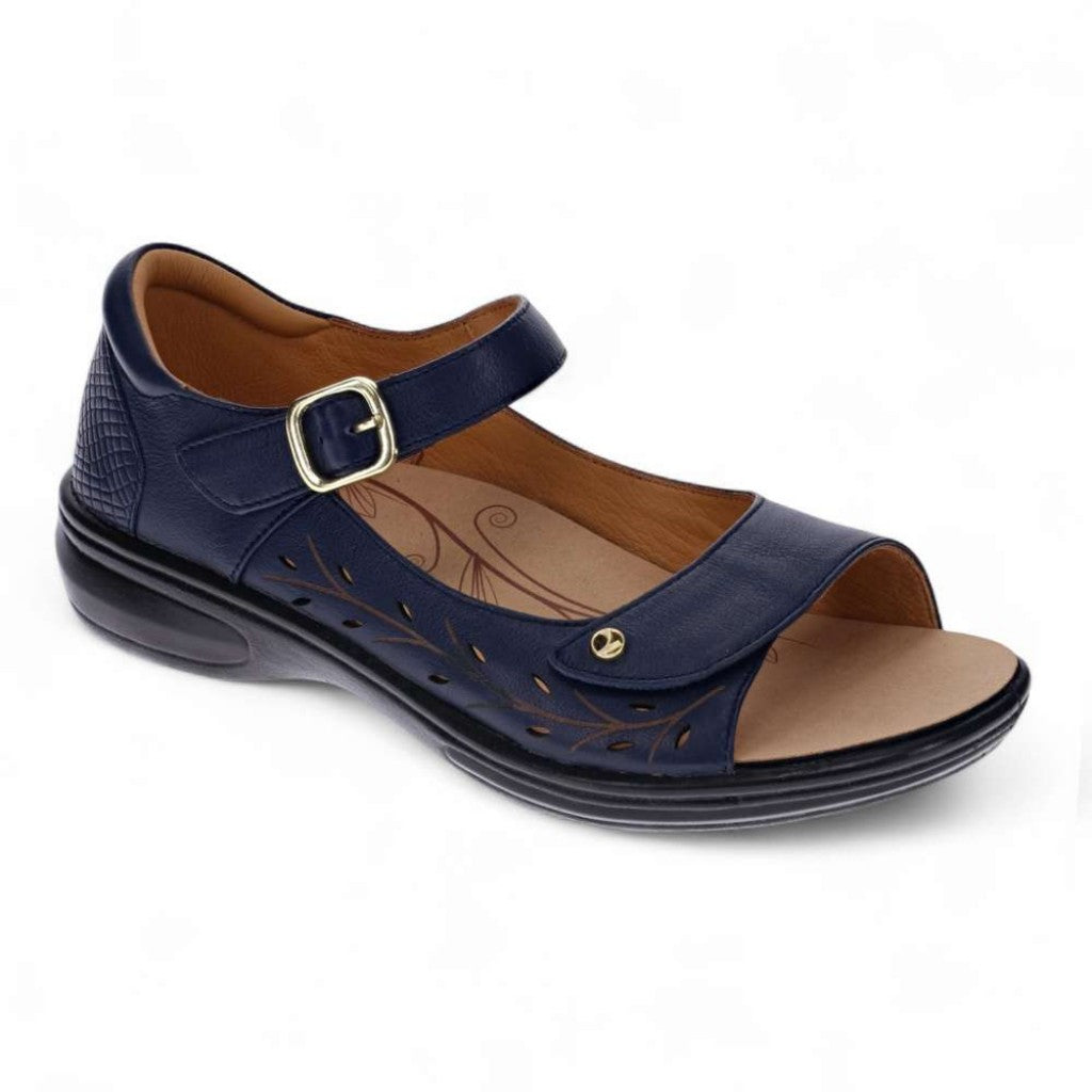 Revere Lagos Supportive Leather Sandal Women Sandal - Royal Blue - Product View - 1