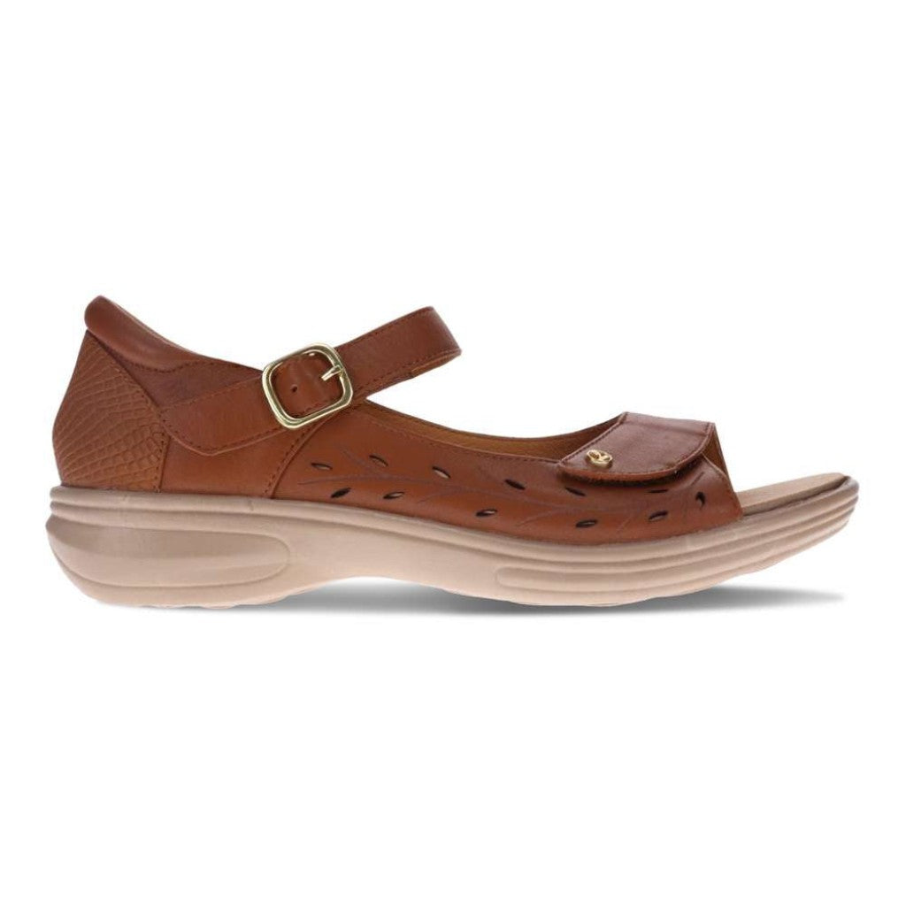 Revere Lagos Supportive Leather Sandal Women Sandal - Tan - Product View - 2