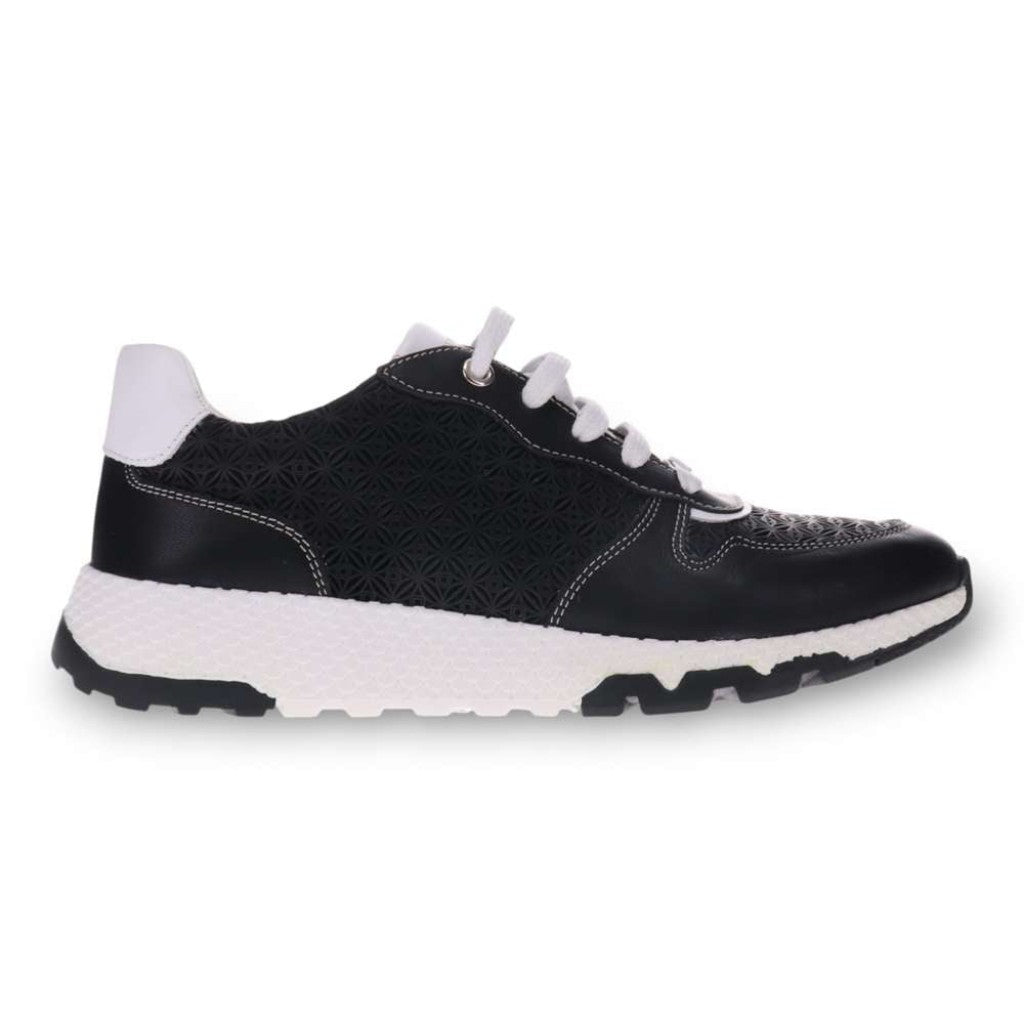 Revere Los Angeles Casual Women's Sneaker - Black - Product View - 2