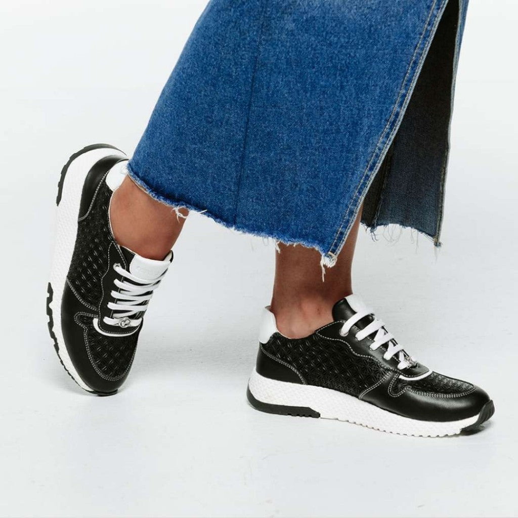 Revere Los Angeles Casual Women's Sneaker - Black - Product View - 6