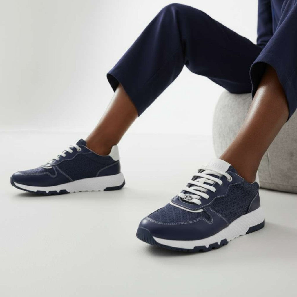 Revere Los Angeles Casual Women's Sneaker - Dark Blue - Product View - 6