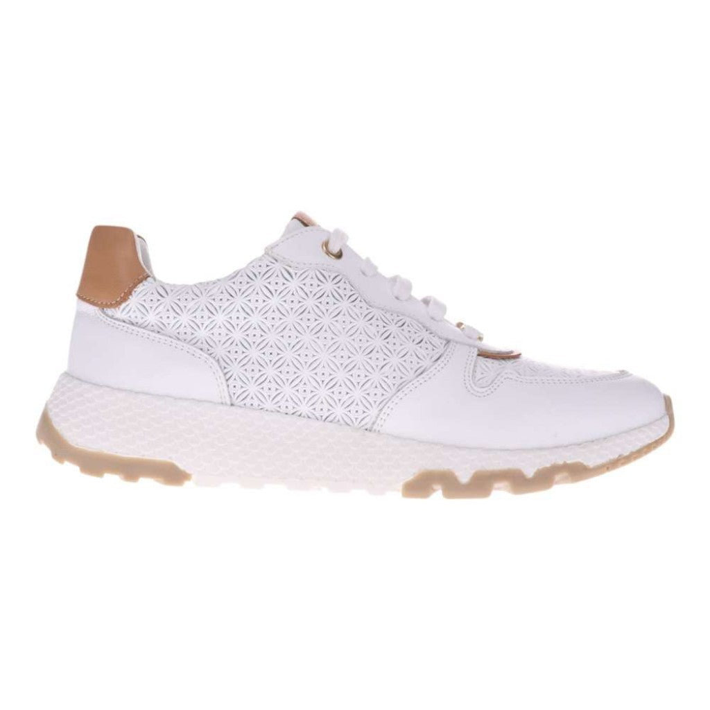 Revere Los Angeles Casual Women's Sneaker - White Tan - Product View - 2