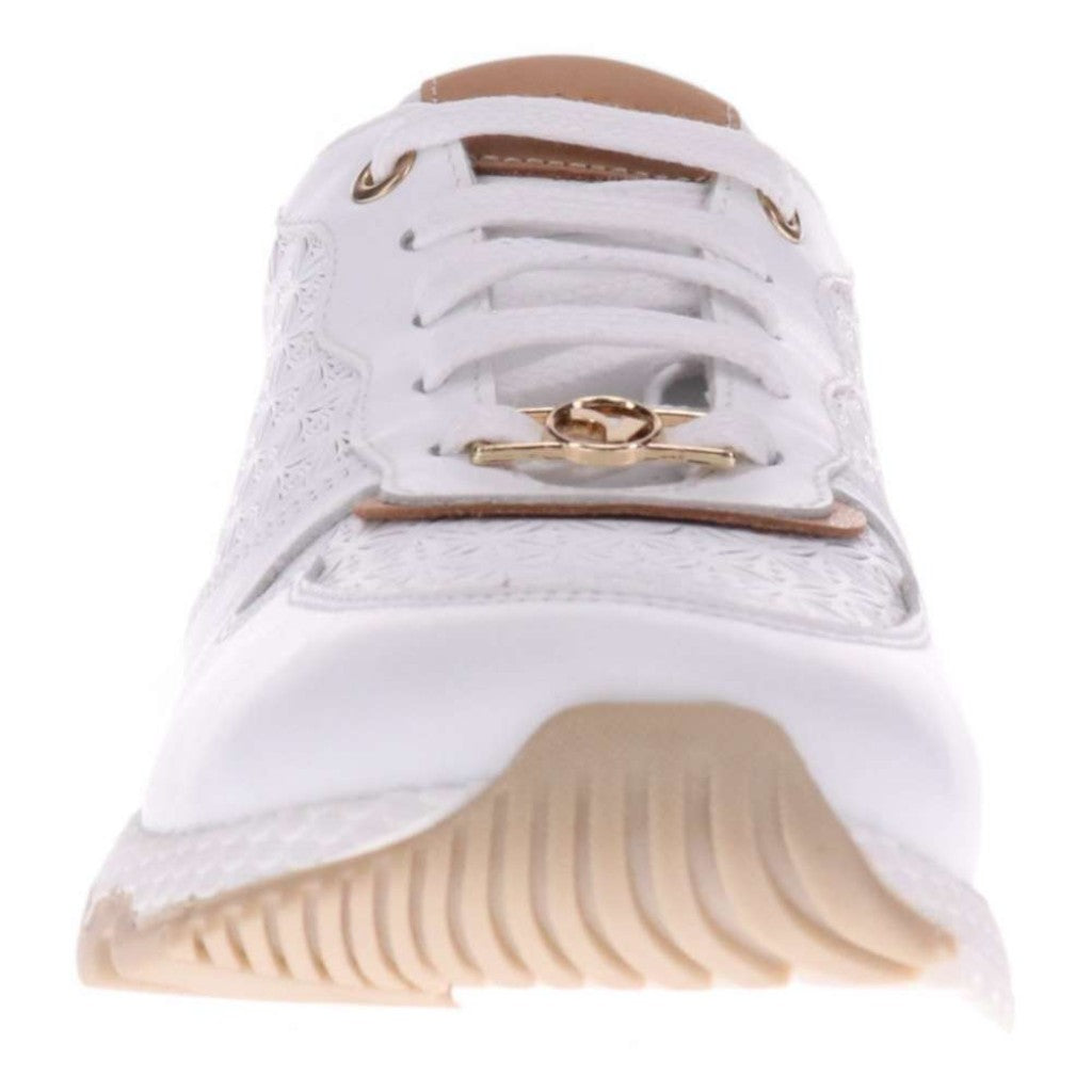Revere Los Angeles Casual Women's Sneaker - White Tan - Product View - 5