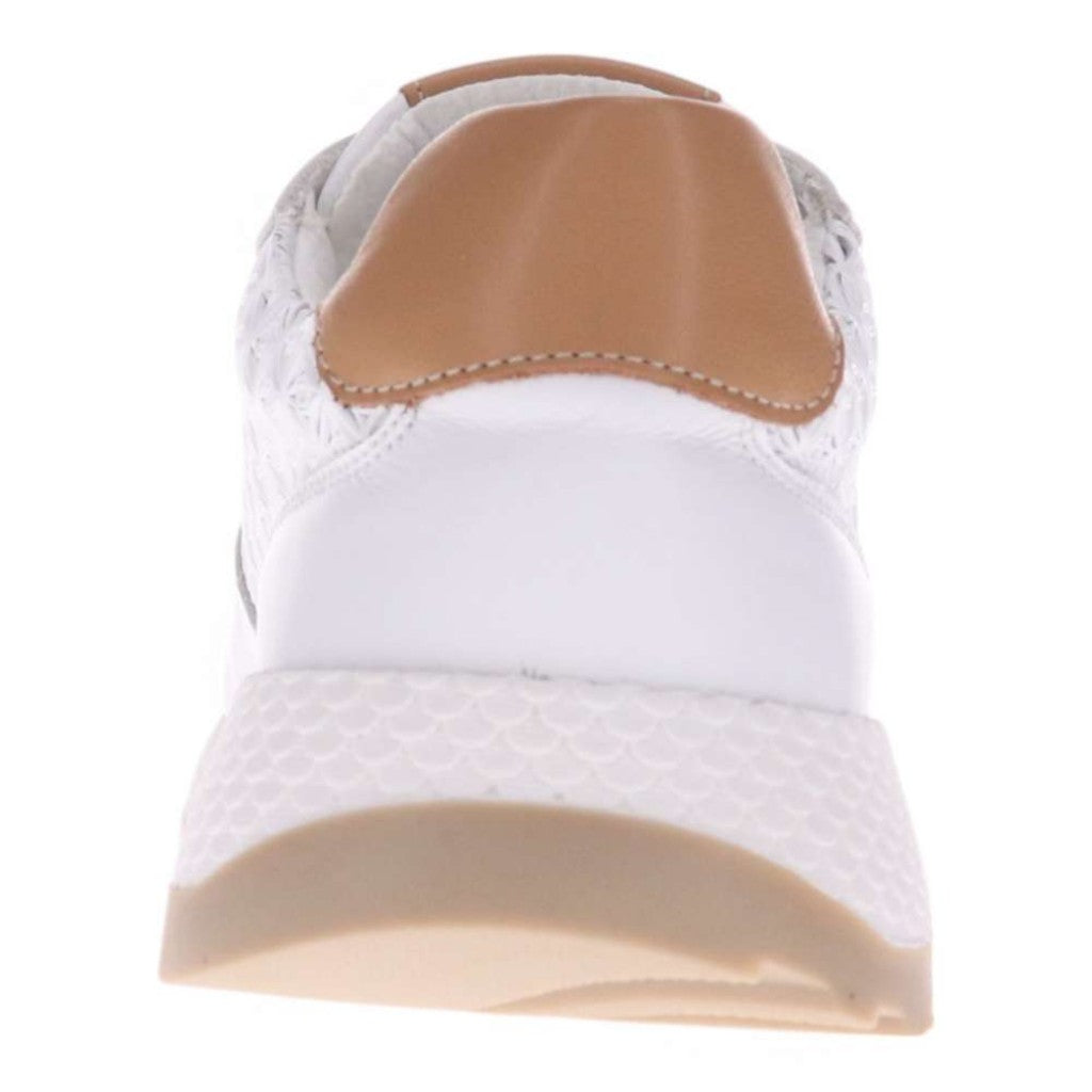 Revere Los Angeles Casual Women's Sneaker - White Tan - Product View - 7