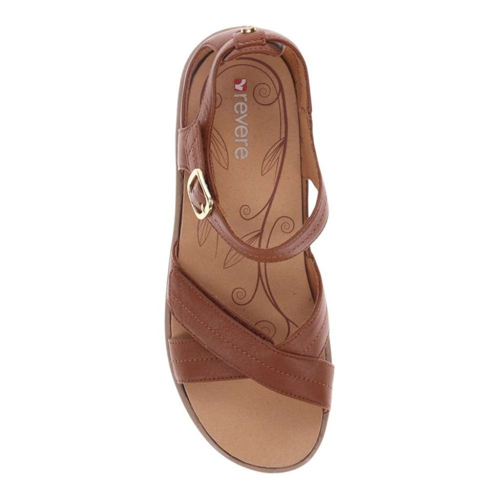 Revere Lucea Cushioned Support Women's Sandal - Tan - Product View - 4