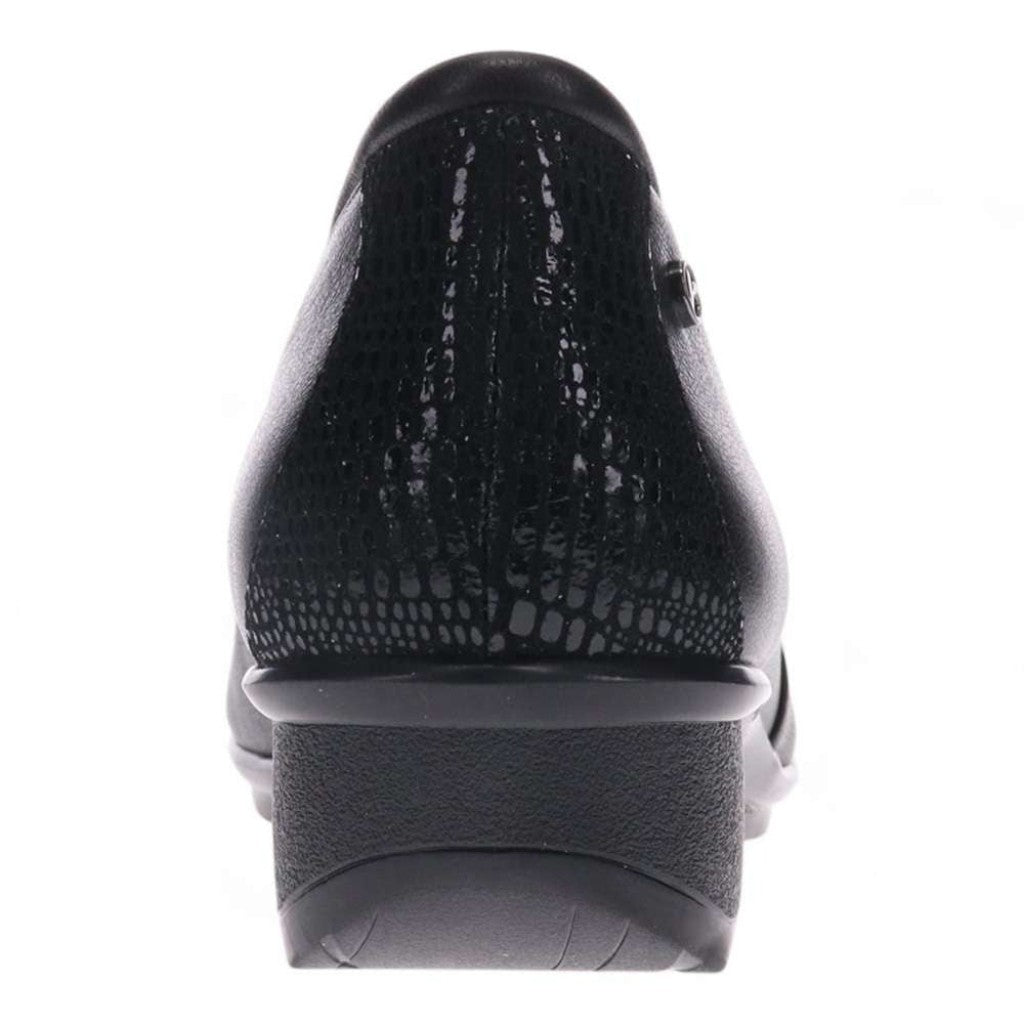 Revere Lugano Women's Loafer - Black Stretch - Product View - 6