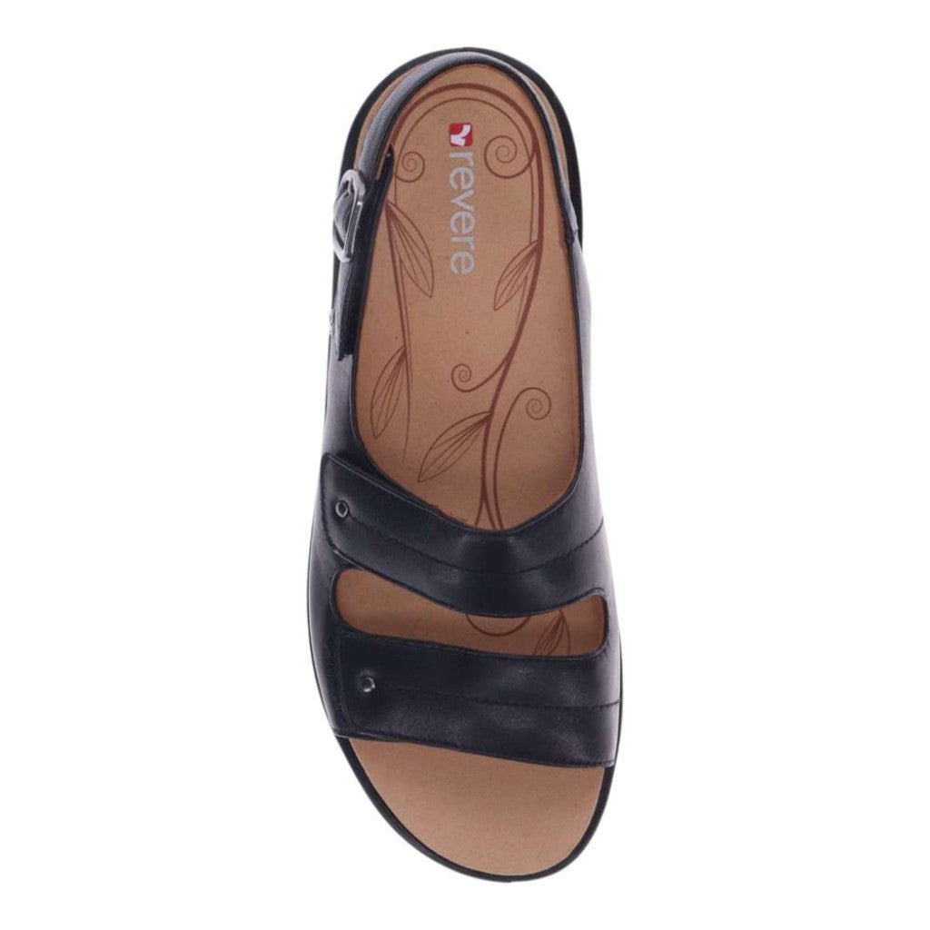 Revere Manilla Women's Sandal - Black French - Product View - 4
