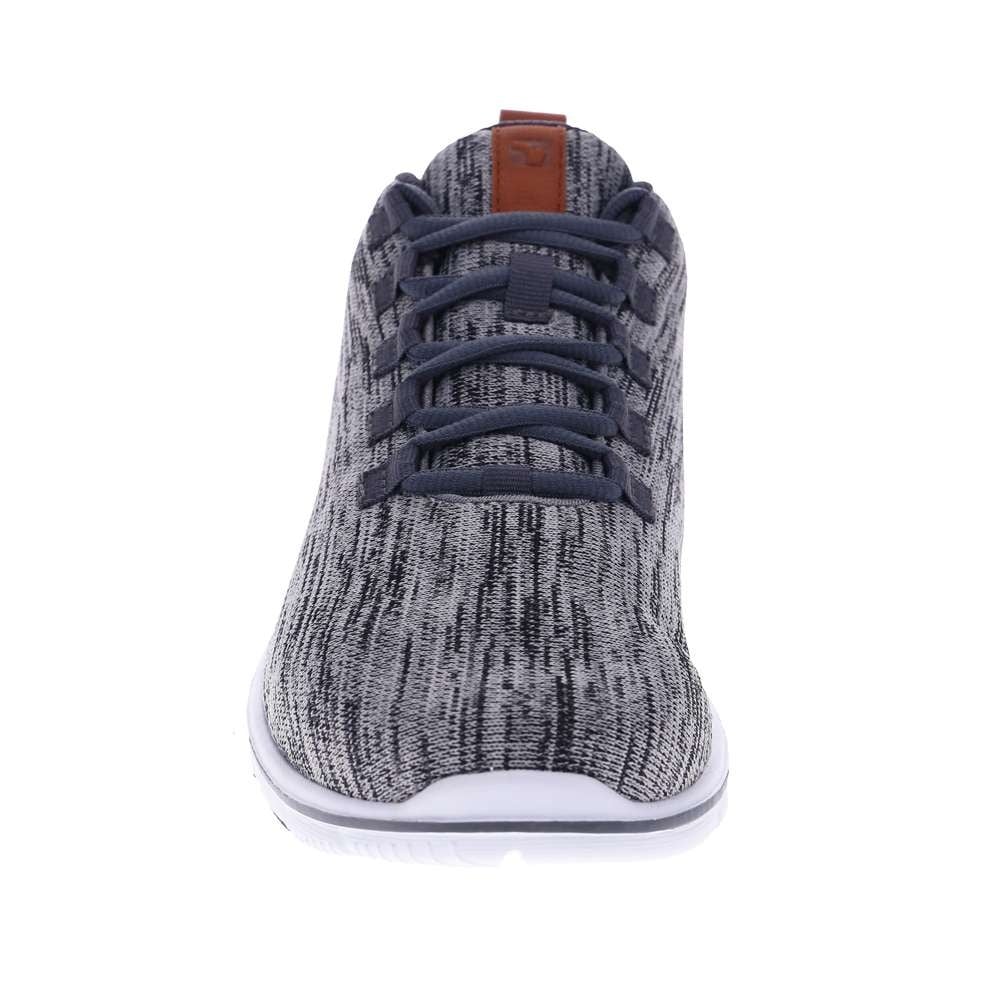 Revere Men's Hudson Lace-Up Sneaker Casual Sneaker - Grey Marle - Product View - 5