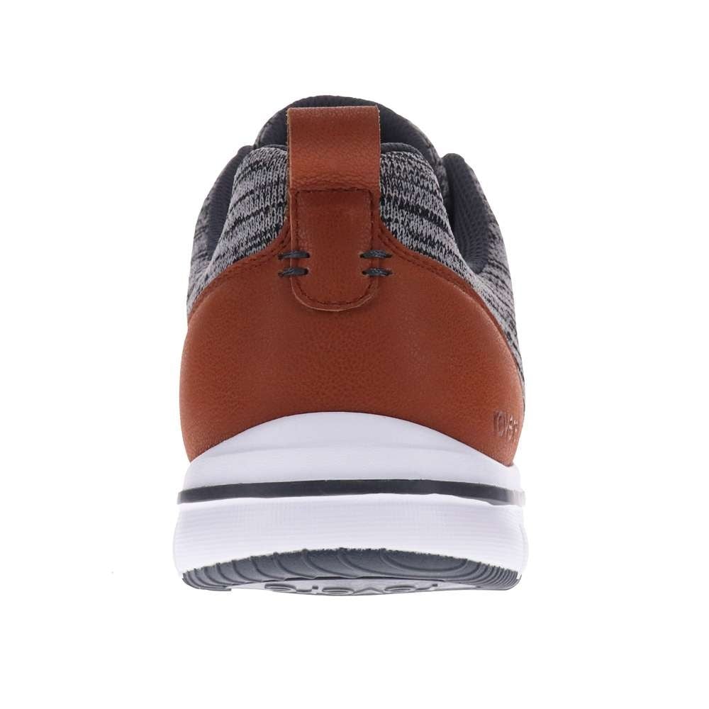 Revere Men's Hudson Lace-Up Sneaker Casual Sneaker - Grey Marle - Product View - 8