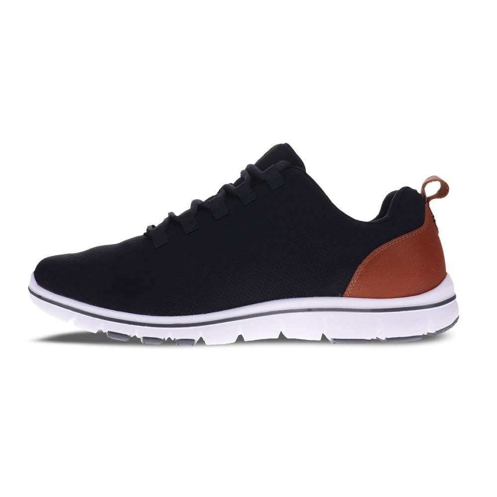 Revere Men's Hudson Lace-Up Sneaker Casual Sneaker - Navy - Product View - 3