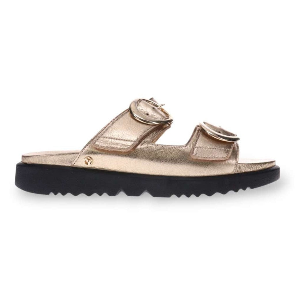 Revere Mermaid Supportive Adjustable Women's Sandal - Gold - Product View - 2