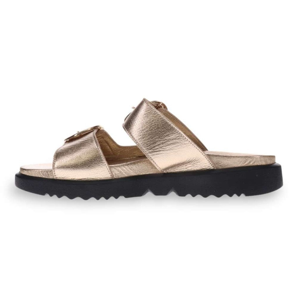 Revere Mermaid Supportive Adjustable Women's Sandal - Gold - Product View - 3