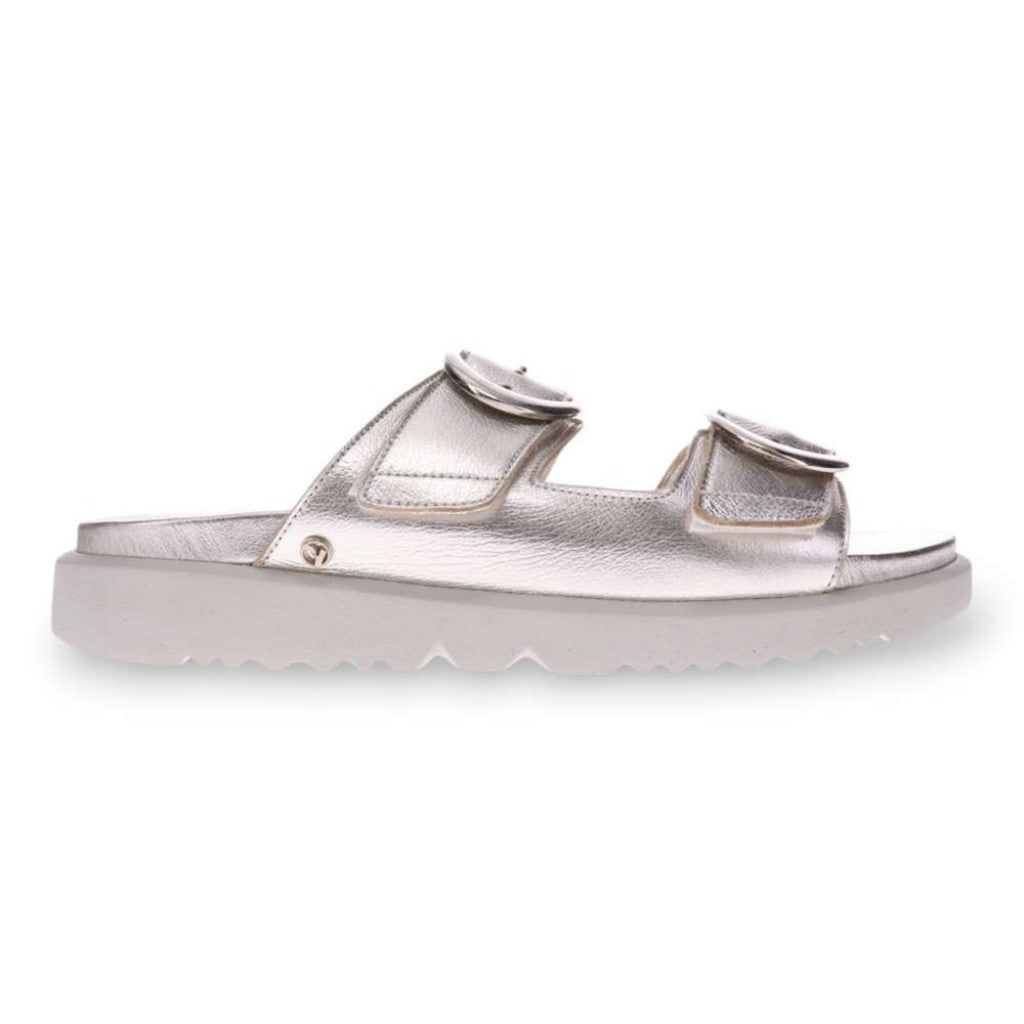 Revere Mermaid Supportive Adjustable Women's Sandal - Silver - Product View - 2