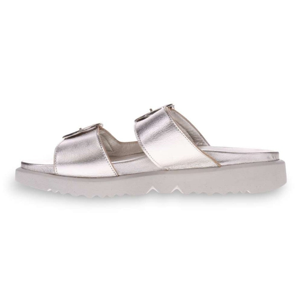 Revere Mermaid Supportive Adjustable Women's Sandal - Silver - Product View - 3