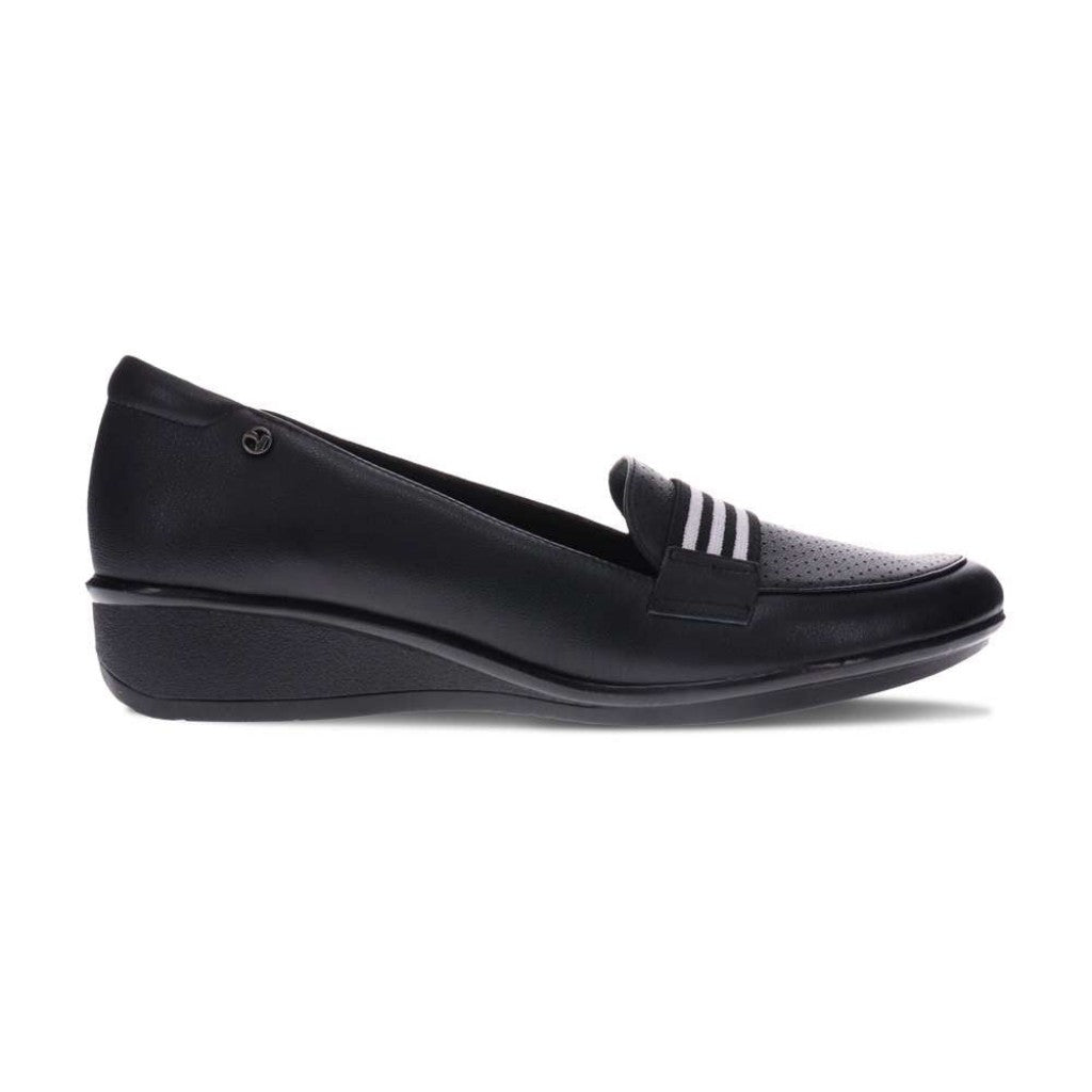 Revere Monte Carlo Wedged Supportive Comfort Women's Loafer - Black - Product View - 2