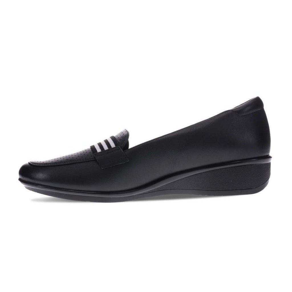 Revere Monte Carlo Wedged Supportive Comfort Women's Loafer - Black - Product View - 3