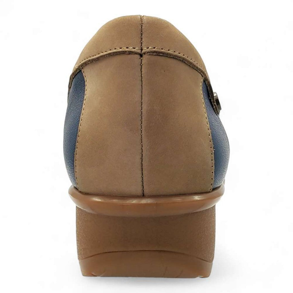 Revere Montmartre Wedged Women's Loafer - Blue French - Product View - 7