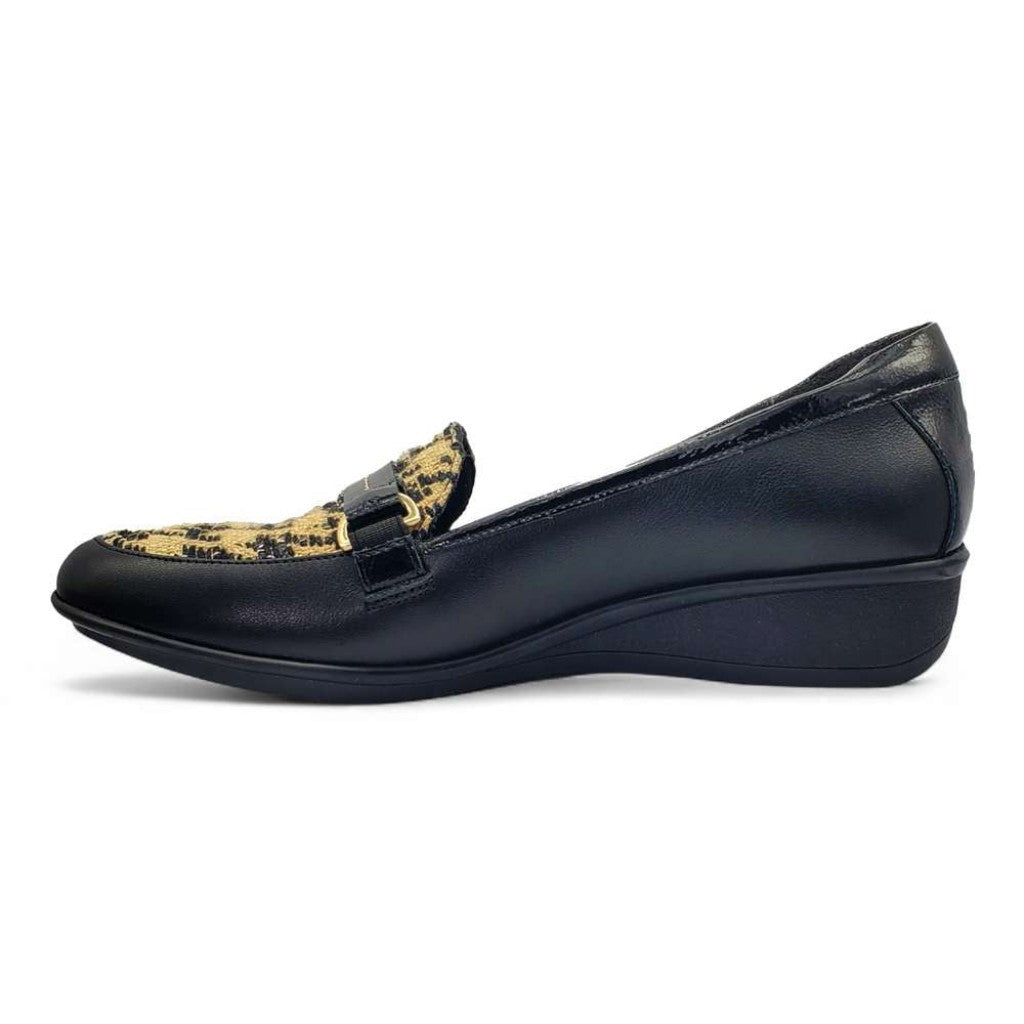 Revere Montmartre Wedged Women's Loafer - Houndstooth - Product View - 3