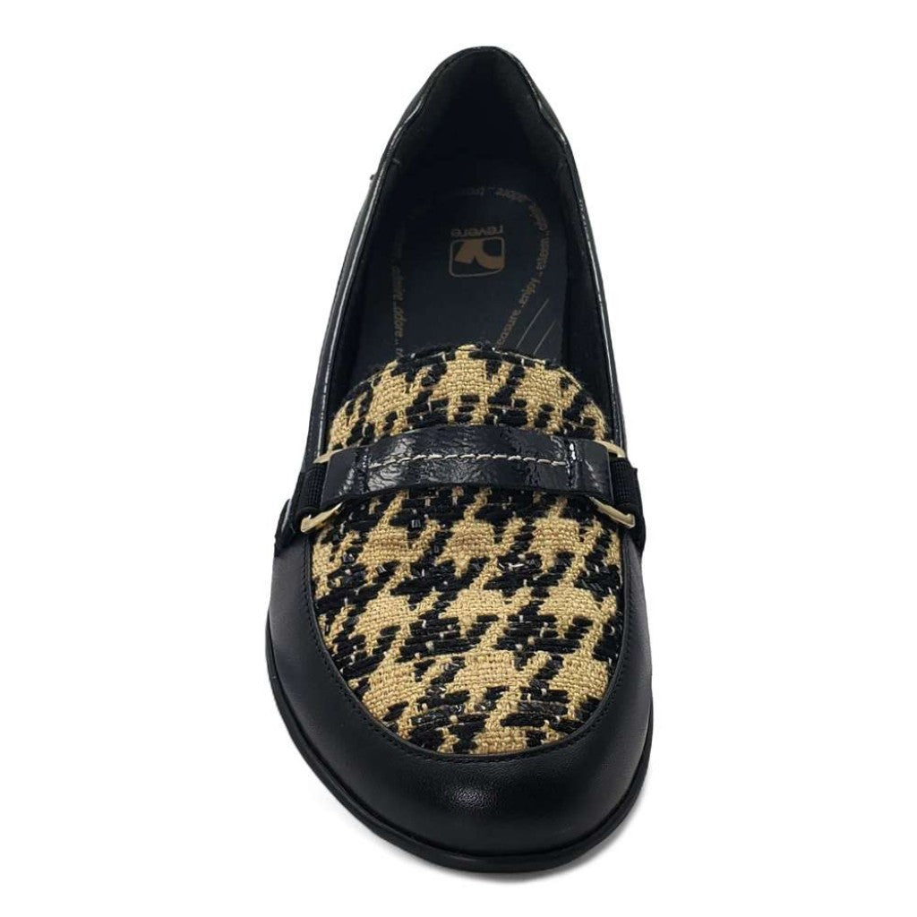 Revere Montmartre Wedged Women's Loafer - Houndstooth - Product View - 5