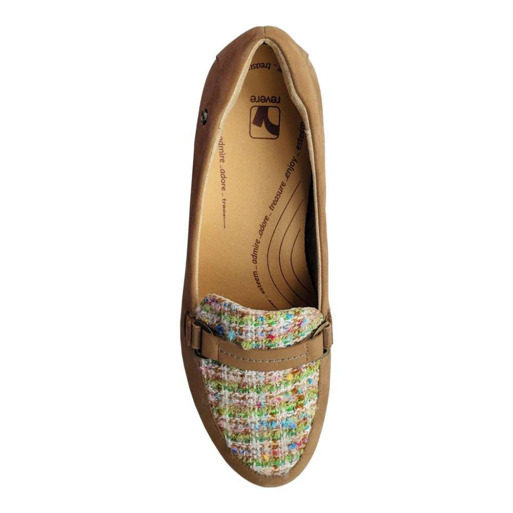 Revere Montmartre Wedged Women's Loafer - Toffee Nubuck - Product View - 4